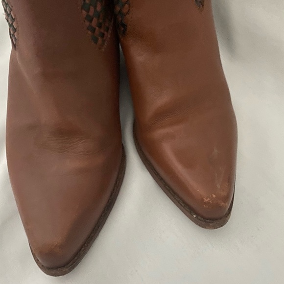 Women's Dingo Cowboy Boots Brown size 7.5 Leather Western Cowgirl - Picture 4 of 14